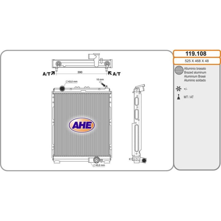 Rad  MITSUBISHI Canter/Fuso 14-