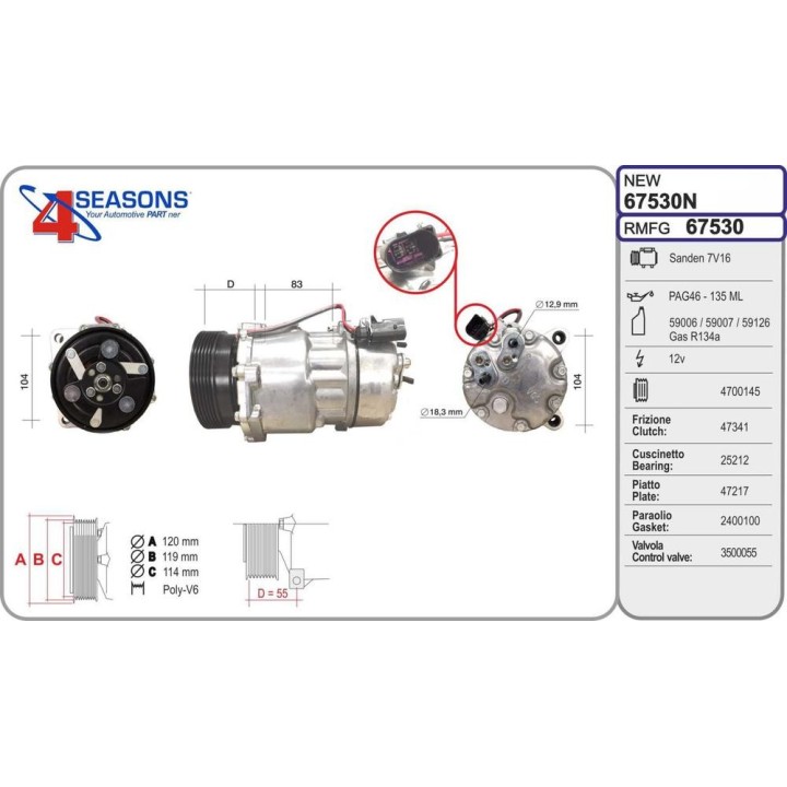 COMPRESSOR  VAG GOLF IV