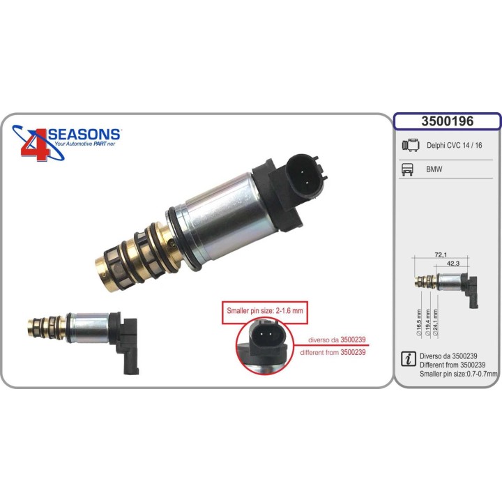 3500196  VALVULA CONTROL COMP DELPHI