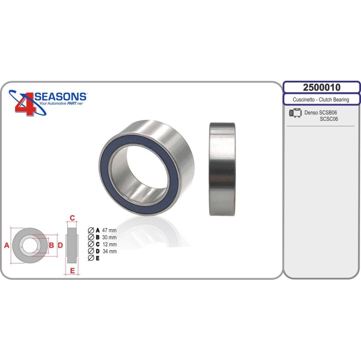 2500010  RODAMIENTO DENSO   47 X 30 X 12