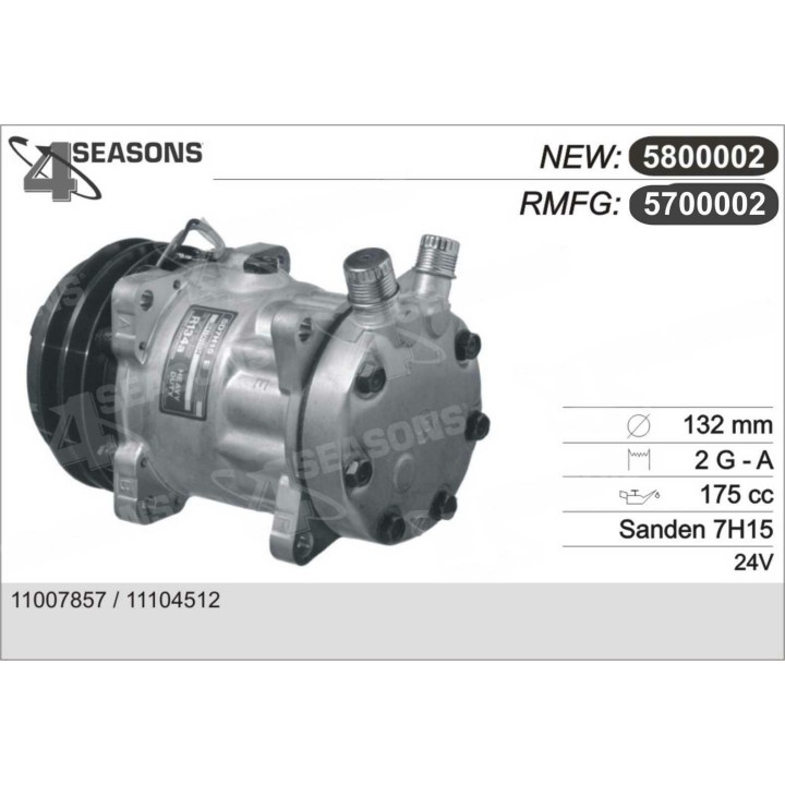 5700002 COMP`NEW SD 7H15 2A 132MM 24V V-O'R (JE)