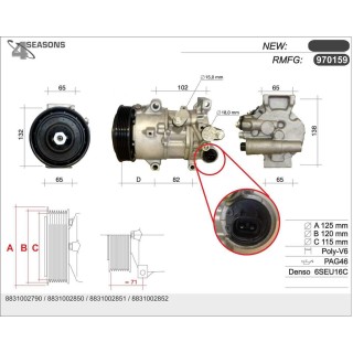 970159    CMP RMFG TOYOTA AURIS/COROLLA 1.610.12-
