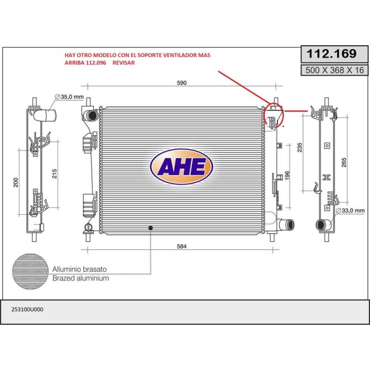 Rad  HYUNDAI i10/i20 1 2/1 4  /-AC 09 08-