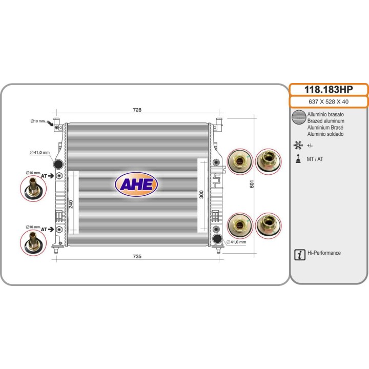 118183HP  MERCEDES W251 R 320 CDI GROSOR 40MM