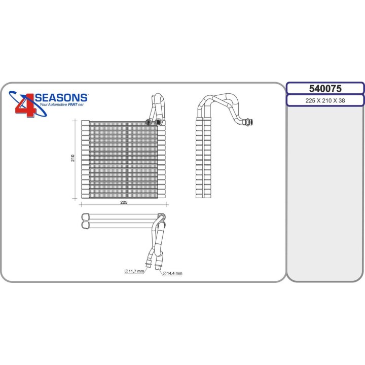 540075 Evap. DACIA/RENAULT Logan/Sandero/Clio 10.12-