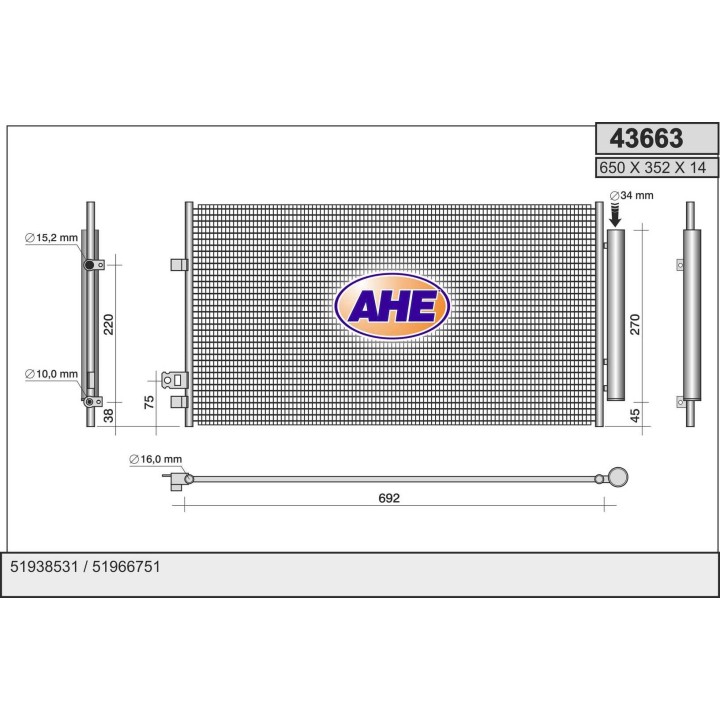 43663R PEQUEÑO GOLPE EN PANAL   REVISAR  IMAGEN  FIAT 500X (334) / JEEP Renegade (BU)  1.4 4X4 - 1.
