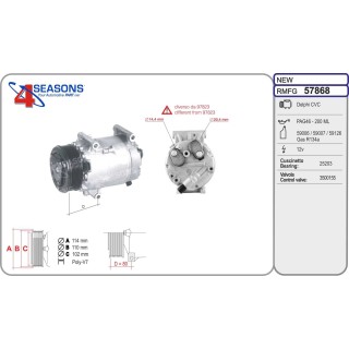 57868  COMPRESOR  RENAULT ESPACE IV