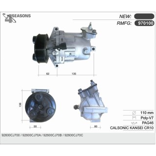 CMP  NISSAN Micra III/Note/Tida1 2/1 4/1 6 05-