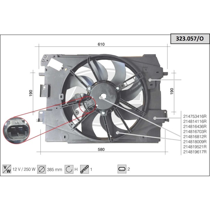 323057/O  DACIA Dokker  1.2 / Lodgy 1.2 / RENAULT Clio IV 1.