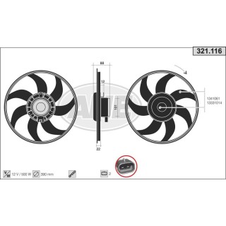FAN OPEL MERIVA B 1 3CDTI/1 4 06 10-