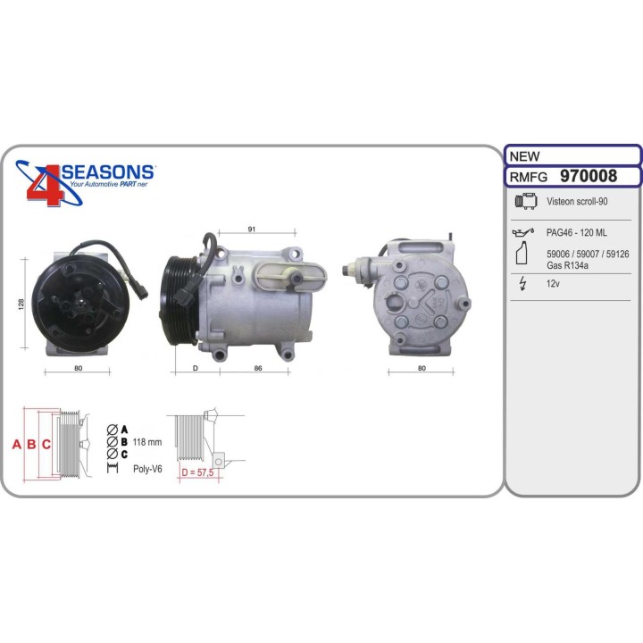 970008  CMP  FORD FIESTA VI 1.4 TDCi/1.6 TDCi 08-