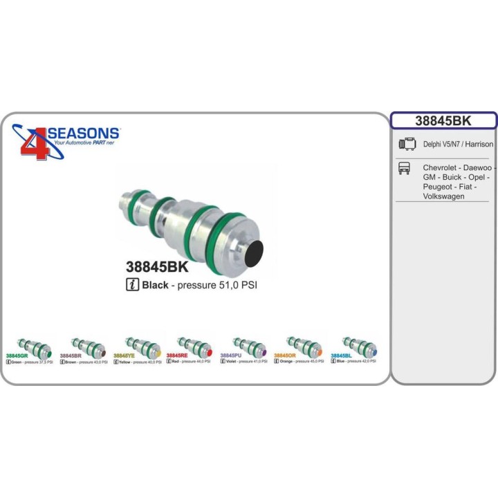 Valvola controllo cmp DELPHI V5 nera