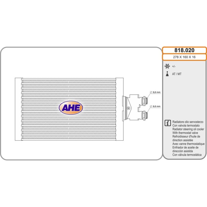 818020 Oilc. MERCEDES Classe CLK/CLS/E/G/M/Sprinter 03.03-