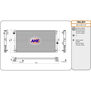Rad  BMW U06/U11/U12 serie 2/X1 20/23/25 11 21-
