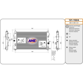 Rad  CHEVROLET/OPEL Cruze/Astra 1 6CDTi/1 7CDTi/2 