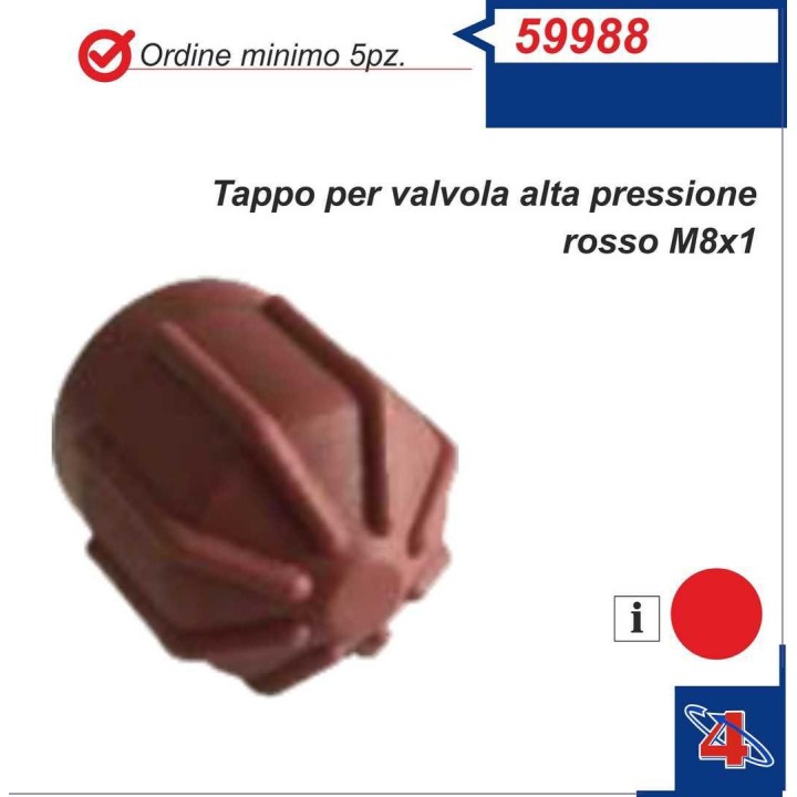 59988  TAPON CARGADOR R134 ROJO (1 UDS)