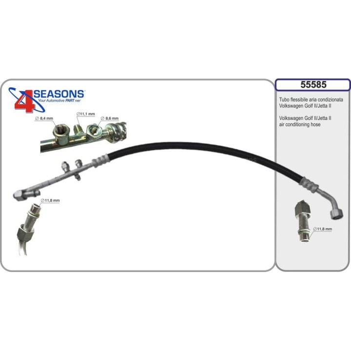 TUBI VW GOLF II / JETTA II