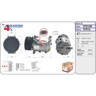 97914  COMPRESOR  ALFA ROMEO 159 2.4 JTDM 05-