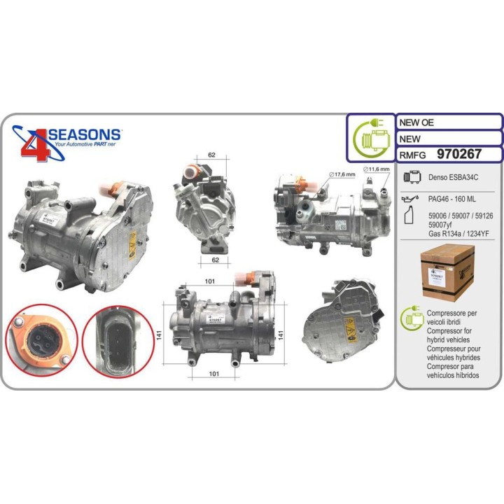 Cmp Rem MERCEDES X294/V295/X296/V297 Classe EQE/EQ