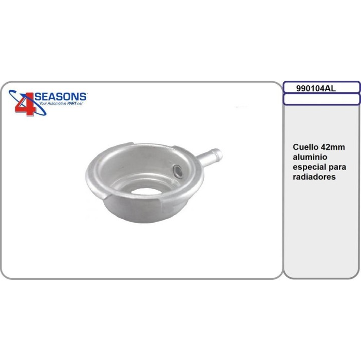 CUELLO DE LLENADO RAD METALICO 42MM   ALUMINIO