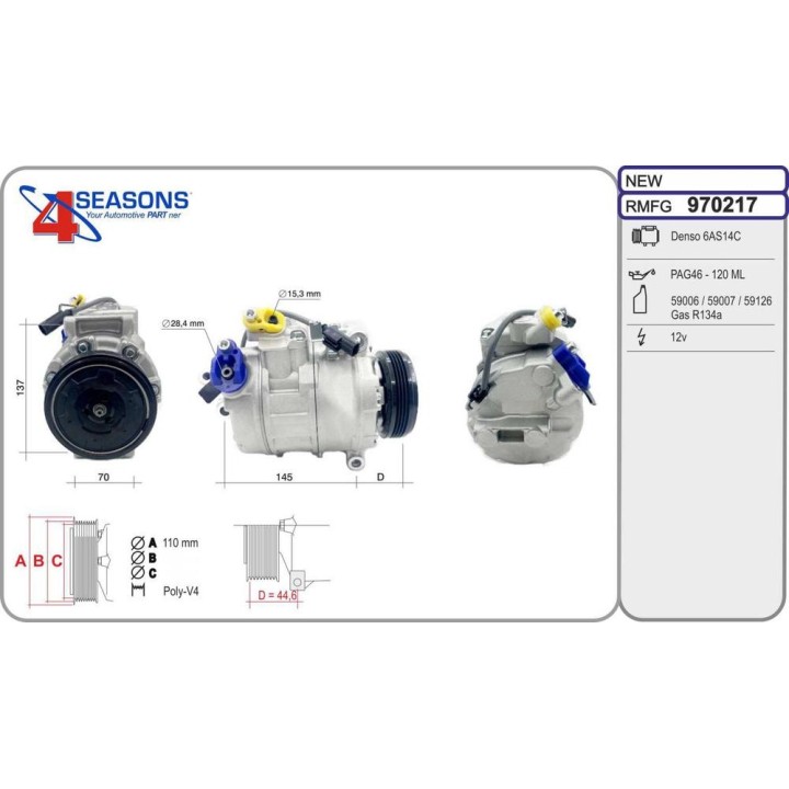 Cmp Rem BMW E60/61/63/64 550/650 07 05-12 10