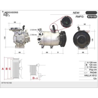 CMP RMFG HYUNDAI ACCENT 1 4/1 6 11 05-11 10