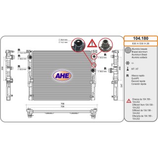 104180 Rad. BMW Serie 5/7 530/540/550/750/760 09.15-02.19
