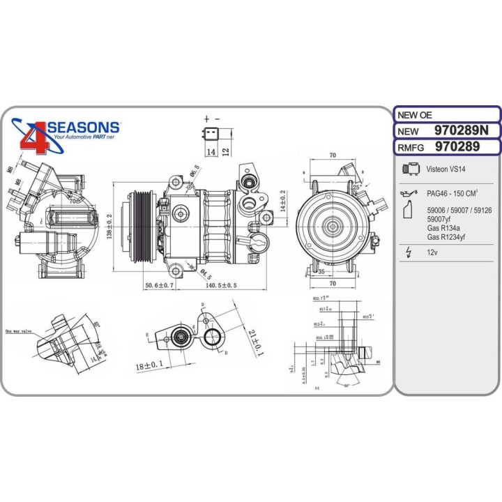 CMP New FORD Ecosport/Fiesta/Tourneo Courier 1 0/1