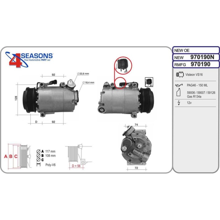 Cmp New FORD C-Max/Focus/Kuga 2 0TDCi 09 14-02 20