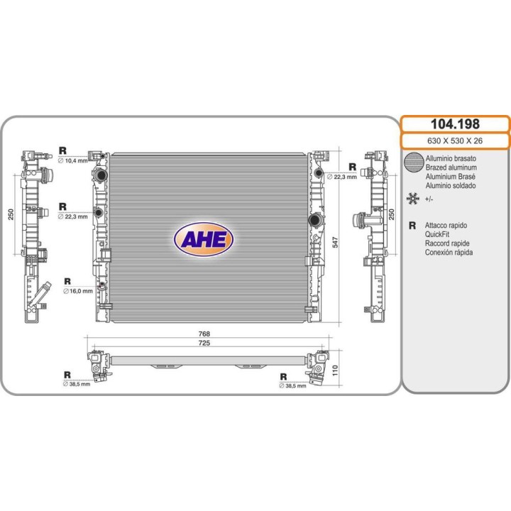 Rad  BMW F90/G11/G12/G30/G31/G32 serie 5/6/7 40/50