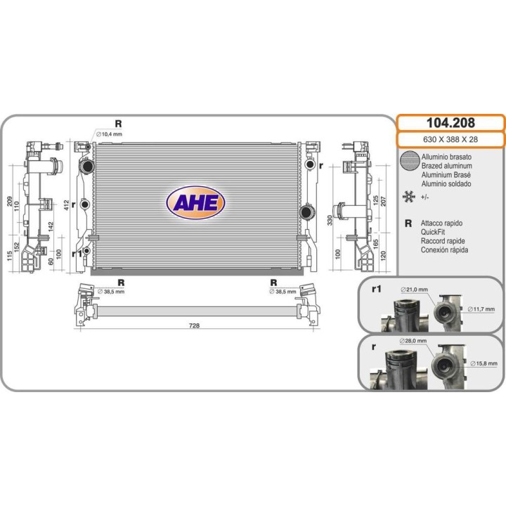 Rad  BMW F90/G30/G31 serie 5 18d/20d 09 16-