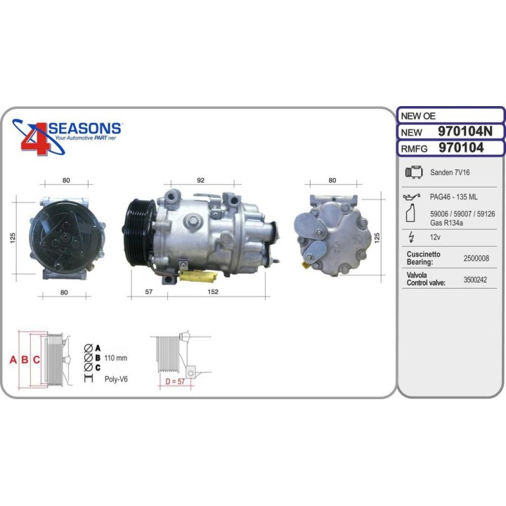 Cmp New CITROEN/FIAT C8/Jumpy/Scudo 2 0HDi/2 0 MJe