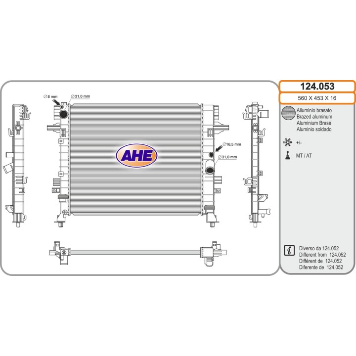 124053 Rad. MG ZS 1.0T-GDi AC M/AT 10.17-12.24