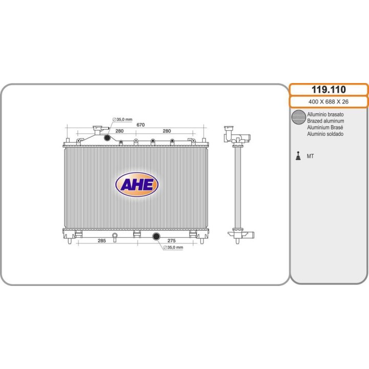 Rad  MITSUBISHI Eclipse Cross 1 5 10 17-