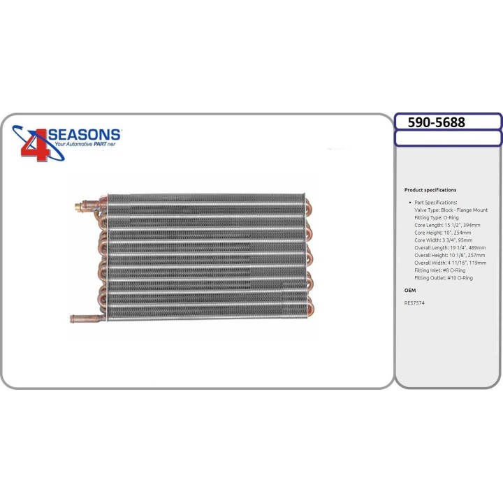 590-5688 Evaporador JOHN DEERE  8100 TRACTOR