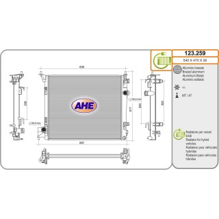 123259 Rad. NISSAN/RENAULT Qashqai/Austral 1.3/MHEV 10.18-