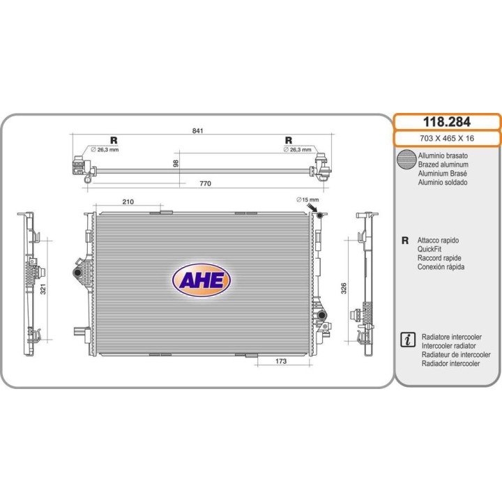 Rad  Int  MERCEDES W177/C118/X118/H247 Classe A/CL