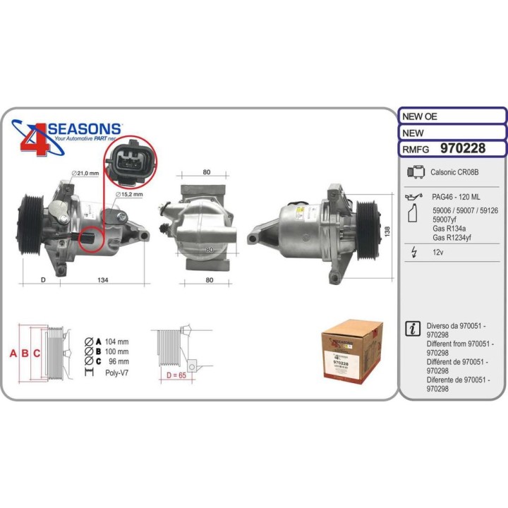 Cmp Rem Dacia Logan/Sandero 1 0TCE 01 21-