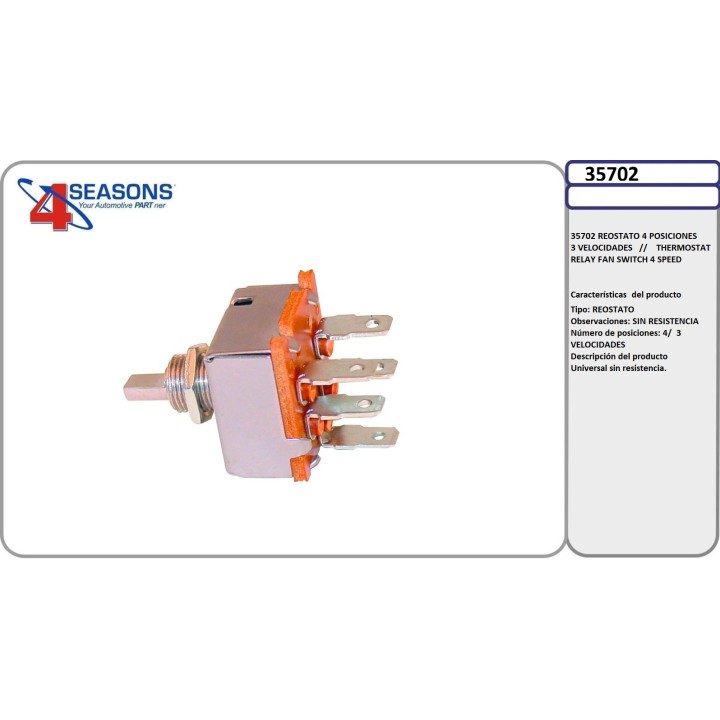 35702 REOSTATO 4 POSICIONES 3 VELOCIDADES