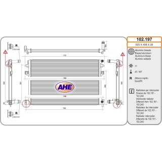 102197  Rad. Intercooler Audi/Seat/Skoda A3/Q2/TT/Ateca/Le