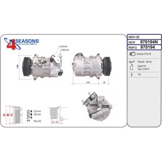 Cmp New VOLVO S60/V60/S90/V90/XC60/XC90 B5/D3/D4/D
