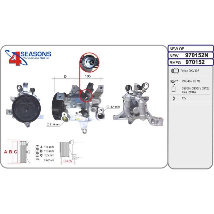 970152  CMP  SUBARU IMPREZA/XV 2.0 12-