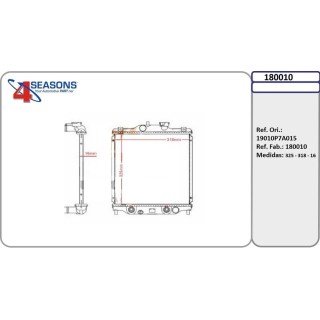 180010 RAD HONDA LOGO 1 3