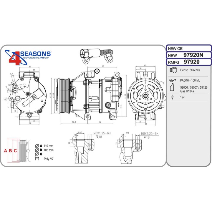97920   Cmp Rem MINI One D 1.4TDi 06.03-09.06