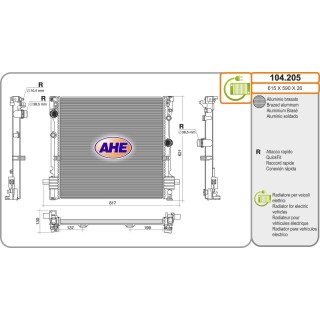104205 Rad. BMW G08 serie iX3 EV 09.20-