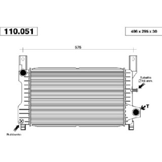 110051  RADIADOR FORD FIESTA III 1.8 16V