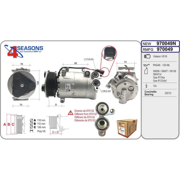 Cmp Rem FORD/R Rover C-Max/Focus III/Evoque 2 0TDC