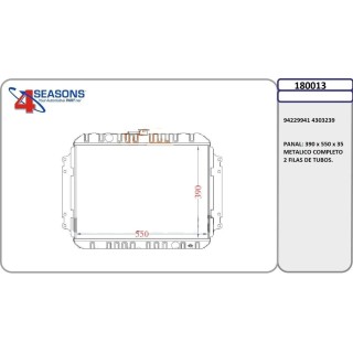  RAD  ISUZU Pick-Up  85-90  METALICO