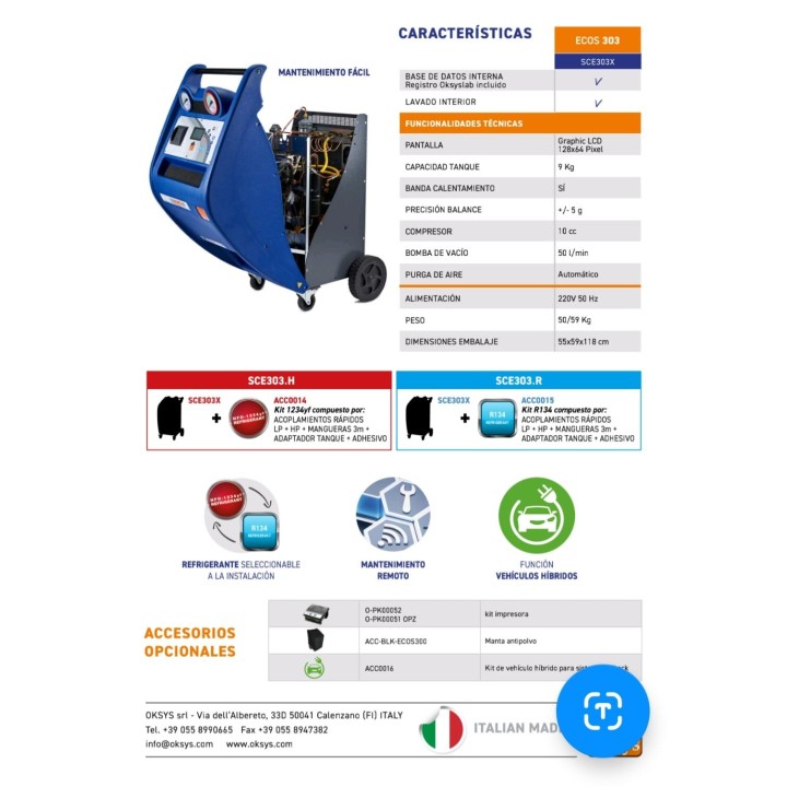 SCE303.H ECOS 300TRE WIFI 1234YF