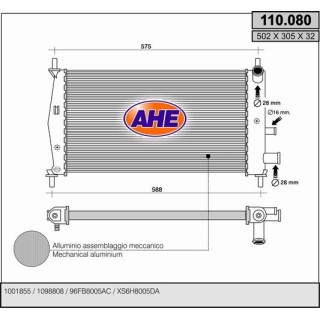 110080  FORD Fiesta IV 1.0- 1.1- 1.3